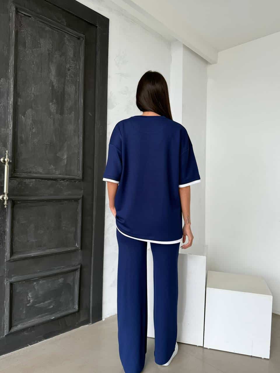 Embroidered Crop Top & Pants Set